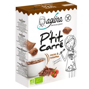 cereales ptit carre cacao & noisettes aglina