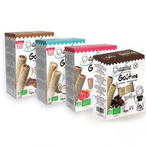 pack de goutine framboise-chocolat-lait-noir-coco